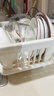 京东京造 碗盘置物架厨房果蔬沥水篮碗筷收纳盒筷子筒厨房烹饪器具白色 实拍图