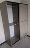 斐木达【包安装】衣柜轻奢风卧室推拉门多门现代简约家用储物柜子出租房 1.2米主柜 卡其色 实拍图