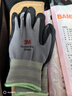 3M劳保手套工地胶皮耐磨浸胶防滑防护维修手套 灰色M 实拍图