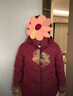 弥美乐奶奶装冬季羽绒棉服外套2024新款老年人衣服60-80岁妈妈装棉衣女 699红色棉袄（棉服厚度上再加绒） 3XL 适合115-130斤 实拍图