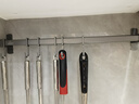 潜水艇（Submarine）厨房挂钩挂杆免打孔菜篮挂架壁挂多功能挂勺子铲子锅具收纳 A1【单杆】38cm5钩 实拍图