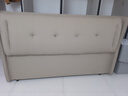 新款实木生态真皮床头软包超薄靠背简约现代一体落地双人单买定制 卡其色【猫抓皮】烘干松木 1.8米长度床头 实拍图