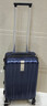 汉客行李箱男拉杆箱女登机箱镇店之宝双层拉链密码箱子旅行箱20英寸蓝 实拍图
