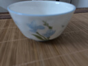 【摩登主妇同源】蓝百合碗盘餐具家用米饭碗盘子菜盘汤碗面碗鱼盘 5英寸高脚碗 实拍图