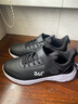 361°儿童运动鞋男童跑鞋秋冬密网轻便魔术贴女童皮革加绒保暖运动鞋 【皮革】碳黑/361度白 39 实拍图