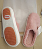 京东京造【厚底防滑】棉拖鞋女秋冬拖鞋室内居家毛拖保暖半包粉红色38-39 实拍图