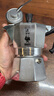 比乐蒂摩卡壶户外便携家用意式浓缩咖啡壶铝滴滤咖啡机八角壶意大利品牌 单阀 银色 3杯装 实拍图