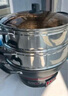 半球（PESKOE）电蒸锅多功能电热锅 32CM电炒锅电锅多用途锅铸铁锅身双层蒸笼QT1-32 实拍图