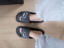 IQGD 拖鞋男女地板拖鞋软底情侣防滑浴室 黑色 44-45【适合43-44】  实拍图