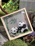 礼来蓉城蜀绣双面熊猫刺绣摆件中国特色礼物送老外出国交流成都伴手礼纪念 蜀绣-原木竹子熊猫（成都发货） 实拍图
