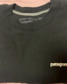 巴塔哥尼亚（Patagonia）男女士情侣款Logo混纺棉加绒加厚套头卫衣P-6UprisalCrew 39657 BLK L 实拍图