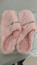 小熊小兔新款秋冬季情侣保暖学生男拖鞋女厚底防滑外穿居家棉拖鞋 小熊小兔棉拖-粉色 36-37 适合35-36 实拍图
