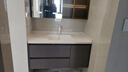 惠达（HUIDA）浴室柜组合洗漱台陶瓷一体盆实木洗手台卫浴柜卫生间洗脸盆柜组合 100CM氛围灯镜柜|高配带灯款 实拍图