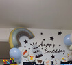 多美忆生日场景布置生日气球儿童女孩男孩气球装饰周岁生日布置奶兰套装 实拍图