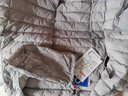 鸭鸭（YAYA）佟丽娅同款轻薄羽绒服女新款冬季短款圆领内胆修身时尚薄外套男 浅灰色【女款无领】 2XL 实拍图