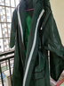 纳利丝雨衣长款成人全身防暴雨一体式男女电动车单人带连体袖骑行雨披 墨绿色+可拆卸手套+双帽檐 XXL1件码（适合170-180cm） 实拍图