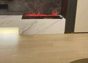 烨斯特3d智能雾化壁炉嵌入式电子壁炉欧式装饰电视柜背景仿真火焰加湿器 雾凇烁晶全不锈钢AI声控800mm 实拍图