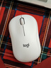 罗技（Logitech）M221 轻音鼠标 无线鼠标 办公鼠标 对称鼠标 带无线微型接收器 米白色 实拍图