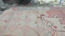 水星家纺三/四件套 母婴A类纯棉被套床单枕套 学生宿舍全棉套件卡通套件 云端桃桃(母婴A类+萌趣卡通) 1.8米床 床单款 （被套220*240cm） 实拍图