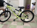 JEEP吉普山地车自行车双碟刹变速减震镁合金成人通勤越野山地车-MX100 青柠绿【轻量高颜值镁合金车架】 27.5寸（适合身高160-185CM） 24速-日常通勤【加粗减震前叉】 实拍图