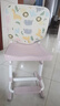 育才儿童学习椅子中小学生写字椅写作业可升降调节家用书桌椅靠背座椅 标准款升降40-52cm+脚踏 粉色 实拍图