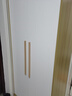 白浅衣柜卧室对开门衣柜实木组合现代简易家用柜子收纳儿童衣柜 80主柜+顶柜 实拍图