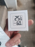 家用电子温湿度计室内干湿家用温湿度显示器迷你便携高精度壁挂式静音 黑色温湿度计1个装 实拍图