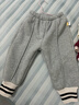 嘟嘟家女童加绒裤子冬装儿童冬季保暖长裤男童加厚休闲裤宝宝运动裤冬款 灰色 100 实拍图