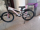 凤凰山地自行车男女变速山地车碟刹青少年儿童自行车学生单车 星际 粉白【变速+辐条轮】 22寸【适合130-170cm】 实拍图