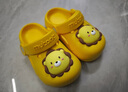 牧童儿童拖鞋夏男宝宝洞洞鞋软底女童卡通洗澡婴幼儿家居鞋奶狮黄150 实拍图