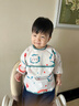 爱宝适儿童罩衣长袖款婴儿吃饭围兜防水耐脏宝宝画画衣反穿云边狮趣G033 实拍图