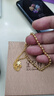 金至尊（3DG Jewellery）黄金手链花期INS风叠戴双层链999足金送女友老婆生日礼物计价 金重9.69克（配珠宝礼盒） 实拍图