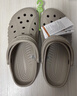 CROCS卡骆驰洞洞鞋贝雅男鞋女鞋轻便耐磨一脚蹬拖鞋休闲鞋|10126 卵石色-2V3 44 (280mm) 实拍图