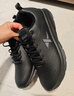 特步运动鞋男鞋跑鞋冬季皮面防水轻便减震健身休闲慢跑步鞋子男黑色 实拍图