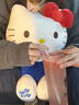 伊美娃娃 正版Hello Kitty玩偶凯蒂猫毛绒玩具KT猫公仔送女生女孩生日礼物 深蓝经典坐姿12寸 正版HelloKitty 实拍图