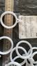 窗帘环挂环杆挂钩扣环挂环通用吊环罗马杆圈窗帘配件树脂消音加厚 3.5CM内径【白色】静音固口环 20个 实拍图