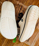 卡骆驰（CROCS）洞洞鞋贝雅卡骆班轻便耐磨一脚蹬休闲鞋|205089 白/深蓝-126 36 /37(220mm) 实拍图