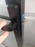 威龙原子卧室门锁室内通用型房门木门锁具免改孔可调节门把手卫生间门锁 黑色-110面板-40边距锁舌 实拍图