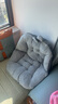 南柯一梦 加绒坐垫地上座椅一体靠垫 办公室椅子垫学生坐垫靠背屁股垫保暖 【最多选择】大号兔耳朵灰色【45*45】 实拍图