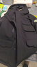 京东京造【进口极寒95鹅绒服】羽绒服男外套女冬季新款中长款 曜石黑 2XL 实拍图