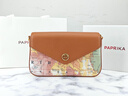 PAPRIKA包包女款2025年轻奢女士单肩斜挎手提信封包生日礼物送老婆女友 黄色【尊享礼盒】 实拍图