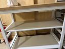 立太厨房置物架落地多功能切菜桌子工作台多层微波炉锅具收纳架窄边柜 三层长100宽50高80 【加厚30mm台面】台面可剁骨 实拍图