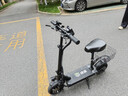 绿源【向往的生活推荐品牌】电动滑板车锂电池便携可折叠电动车成人两轮代步车迷你电动车 48V/黑色/210-230里/800W/智能AI/带座 实拍图