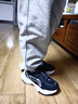 李宁童鞋儿童棉鞋运动鞋男大童加绒防泼水减震回弹休闲鞋31YKCU224-9 实拍图