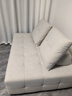 芝华仕（CHEERS）奶油风布艺沙发多功能两用小户型折叠单人沙发床芝华士6311 白双 实拍图