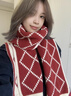 CHANEELR & KARITH围巾冬季女2025新款围脖加厚保暖披肩送女生老婆轻奢生日新年礼物 轻奢时尚百搭ck风【黑配卡其】 实拍图