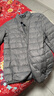 啄木鸟轻薄羽绒服男女款秋冬季保暖防寒白鸭绒纯色时尚休闲情侣外套上衣 18819灰色（立领羽绒服） 3XL （推荐体重160-180斤） 实拍图