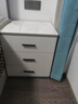 TURBOSUN纯实木床头柜烤漆实木烤漆床头柜现代简约轻奢高级感卧室家用整装 浅灰白实木落地三抽款[优选岩板 整装(无需安装开箱即用)40x40 晒单实拍图