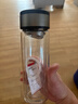 【⭐京东物流配送】高硼硅双层玻璃杯大容量泡茶杯水杯子茶水分离 【双层加厚】茶杯 350ml 1只 实拍图