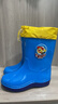 回力儿童雨鞋男童女宝防滑水靴加厚小孩高筒胶鞋中大童防水鞋子 【回力】8055儿童防水口-蓝色 36 【内长23cm】 实拍图